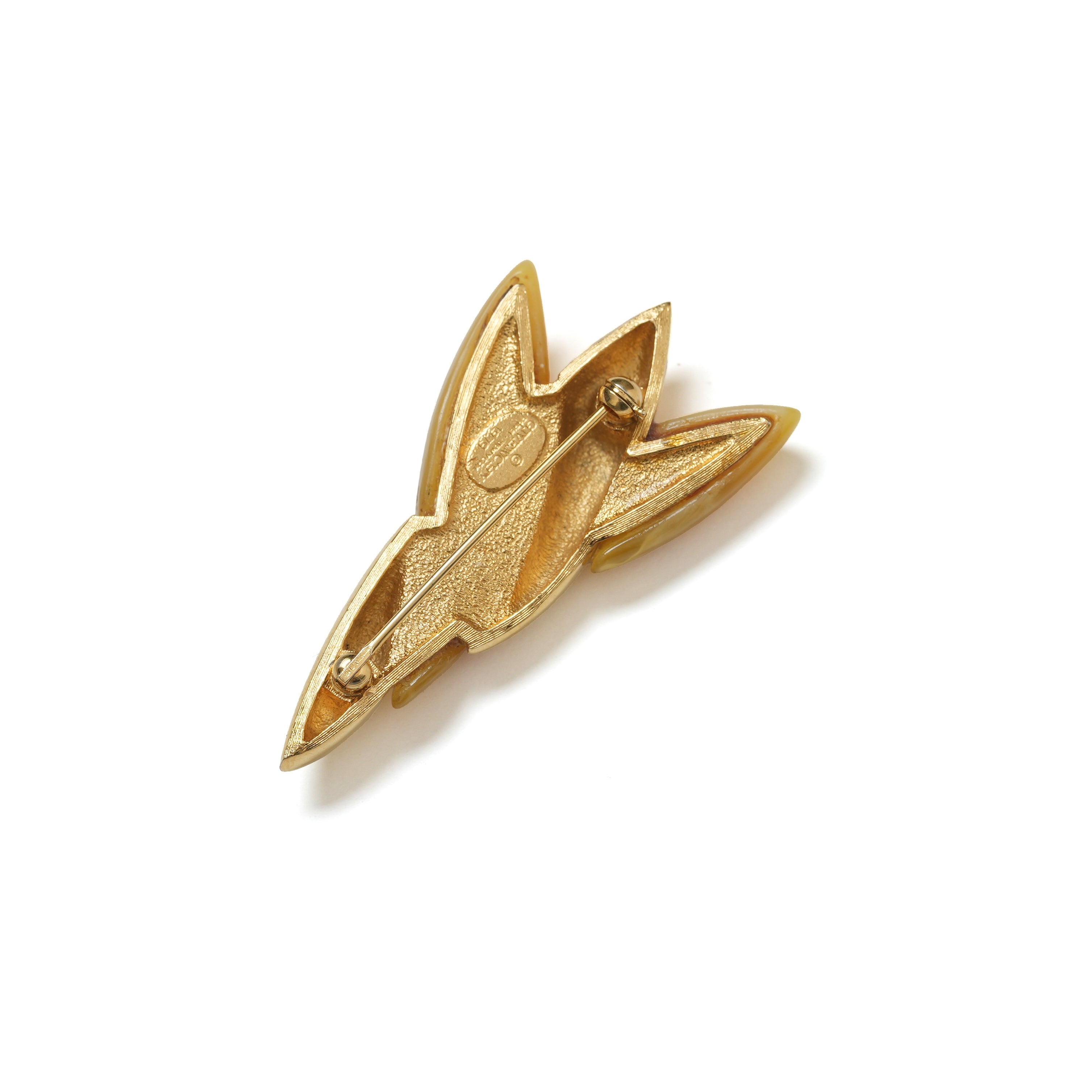 Vintage Givenchy Leaf Motif Brooch - beg borrow steal studio