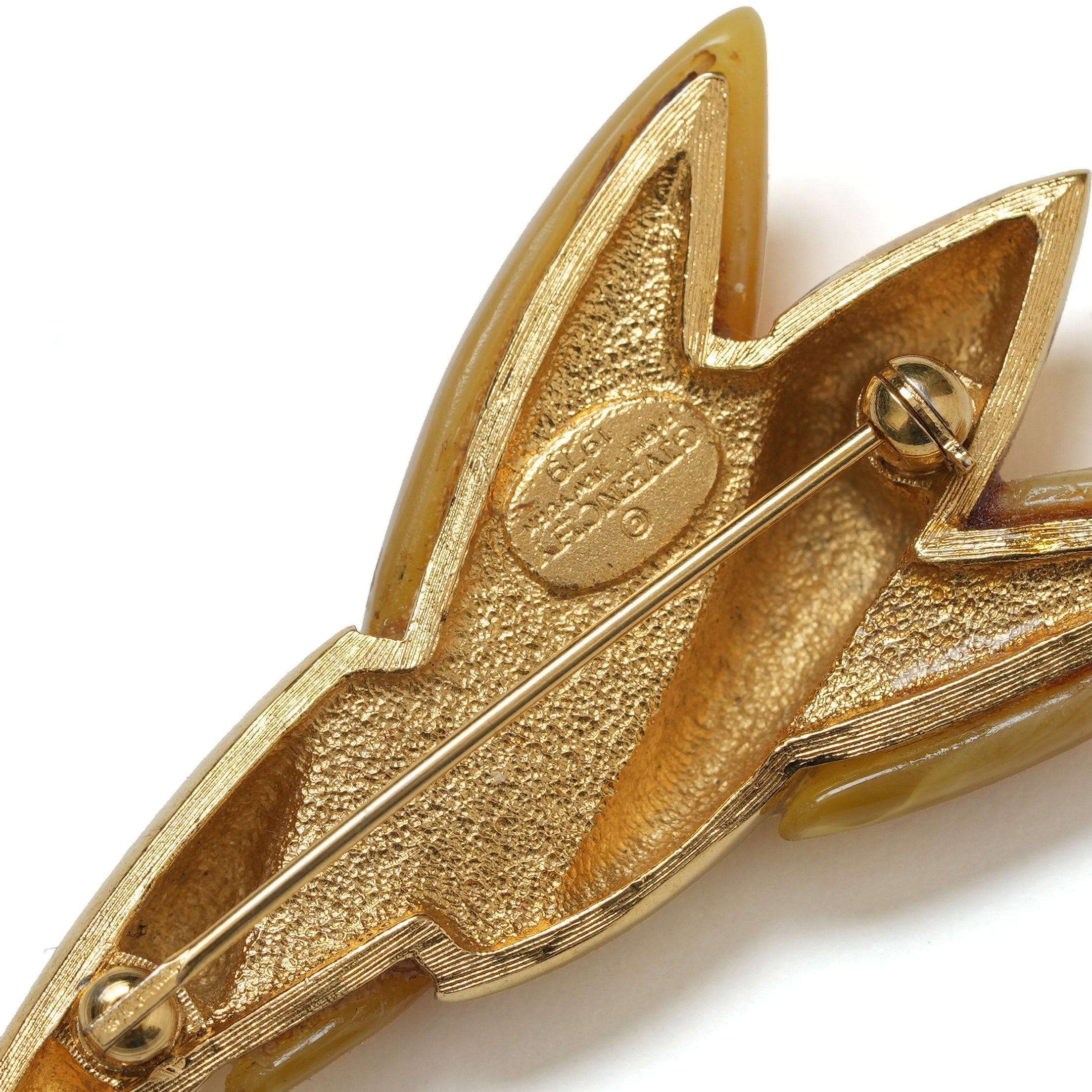 Vintage Givenchy Leaf Motif Brooch - beg borrow steal studio