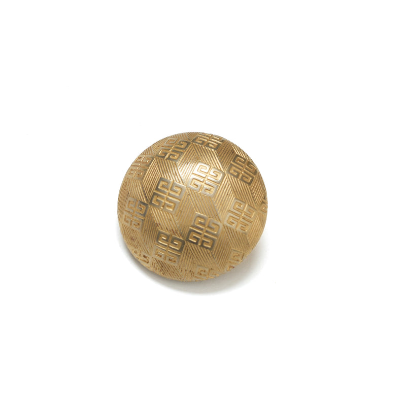 Vintage Givenchy Textured Dome Button Earrings - beg borrow steal studio