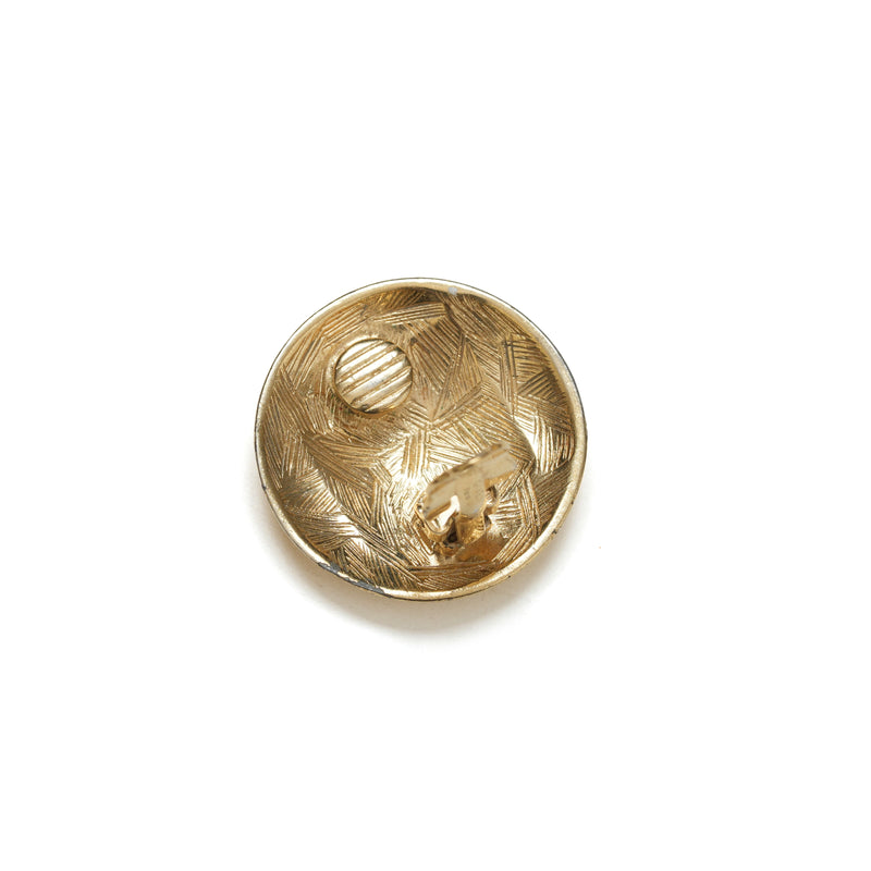 Vintage Givenchy Large Round Logo Earrings - beg borrow steal studio