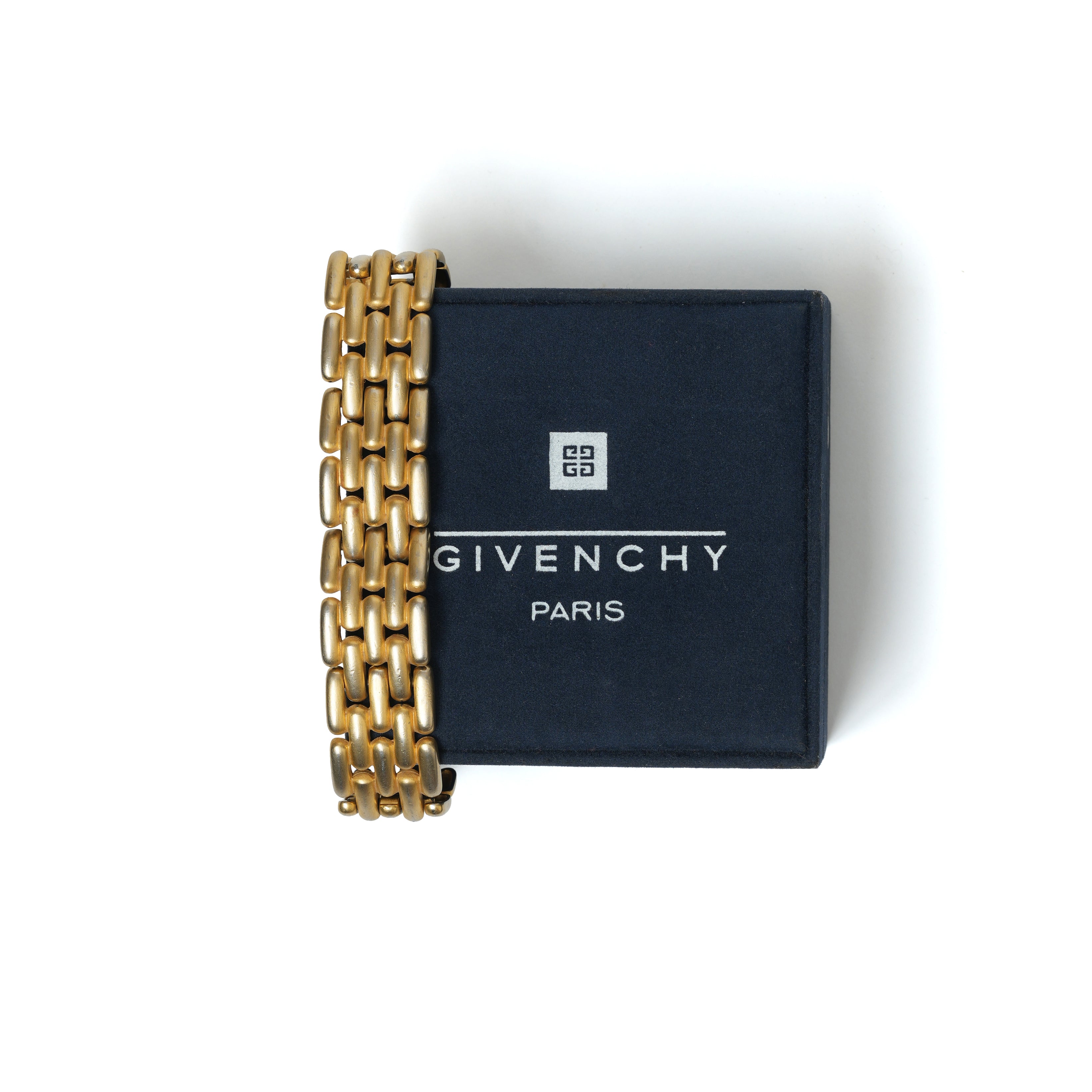 Vintage Givenchy Gold Tone Link Bracelet - beg borrow steal studio