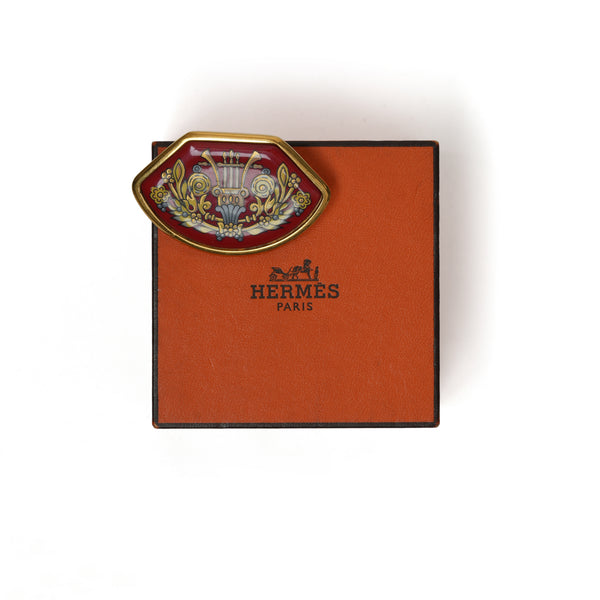Vintage Hermes Medallion Brooch