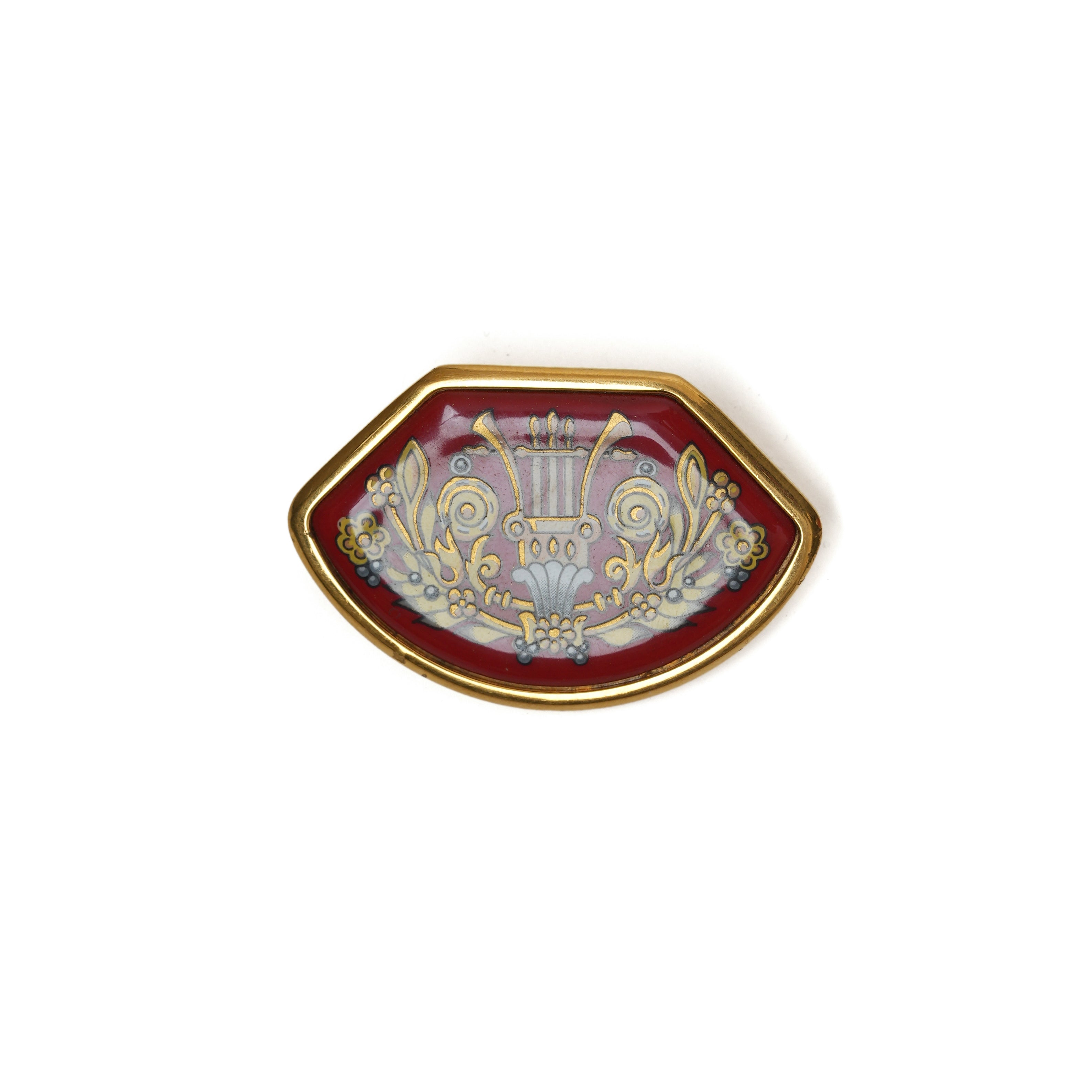 Vintage Hermes Medallion Brooch - beg borrow steal studio