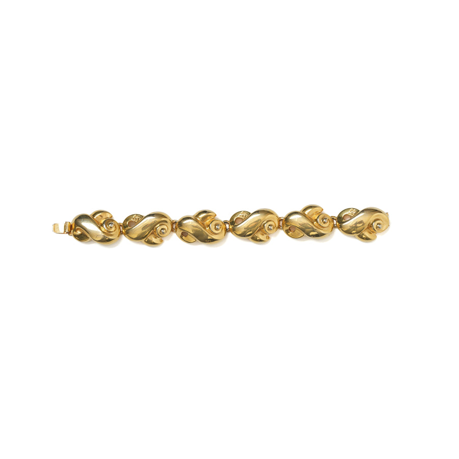 Vintage Fendi Swirl link Bracelet