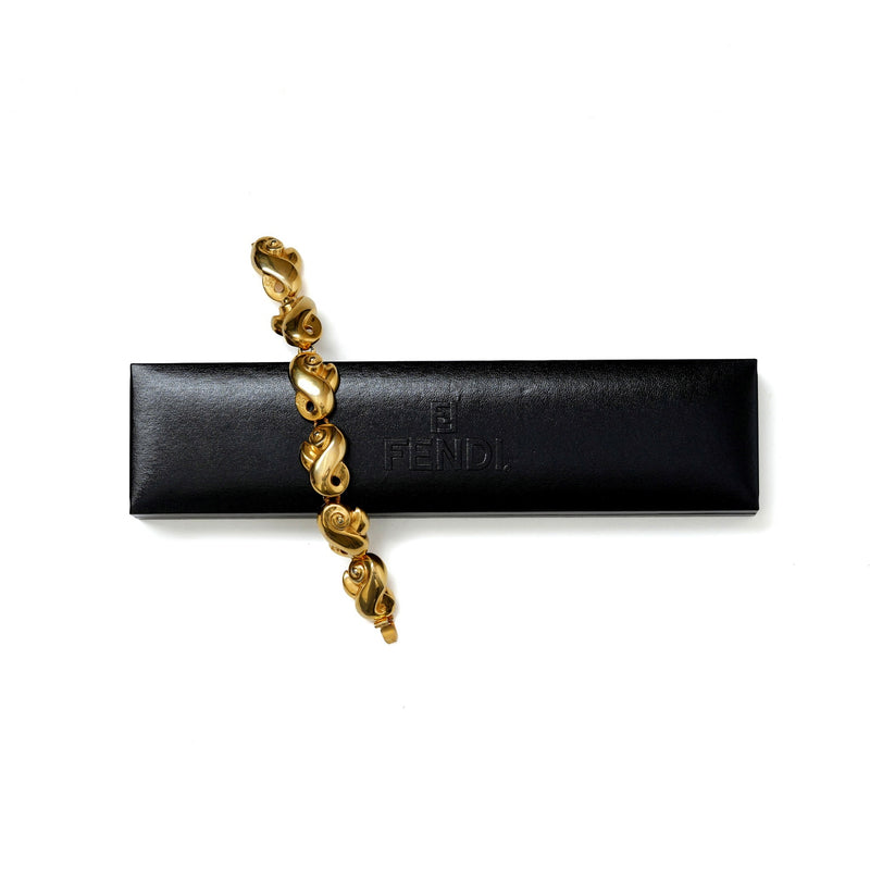 Vintage Fendi Swirl link Bracelet - beg borrow steal studio
