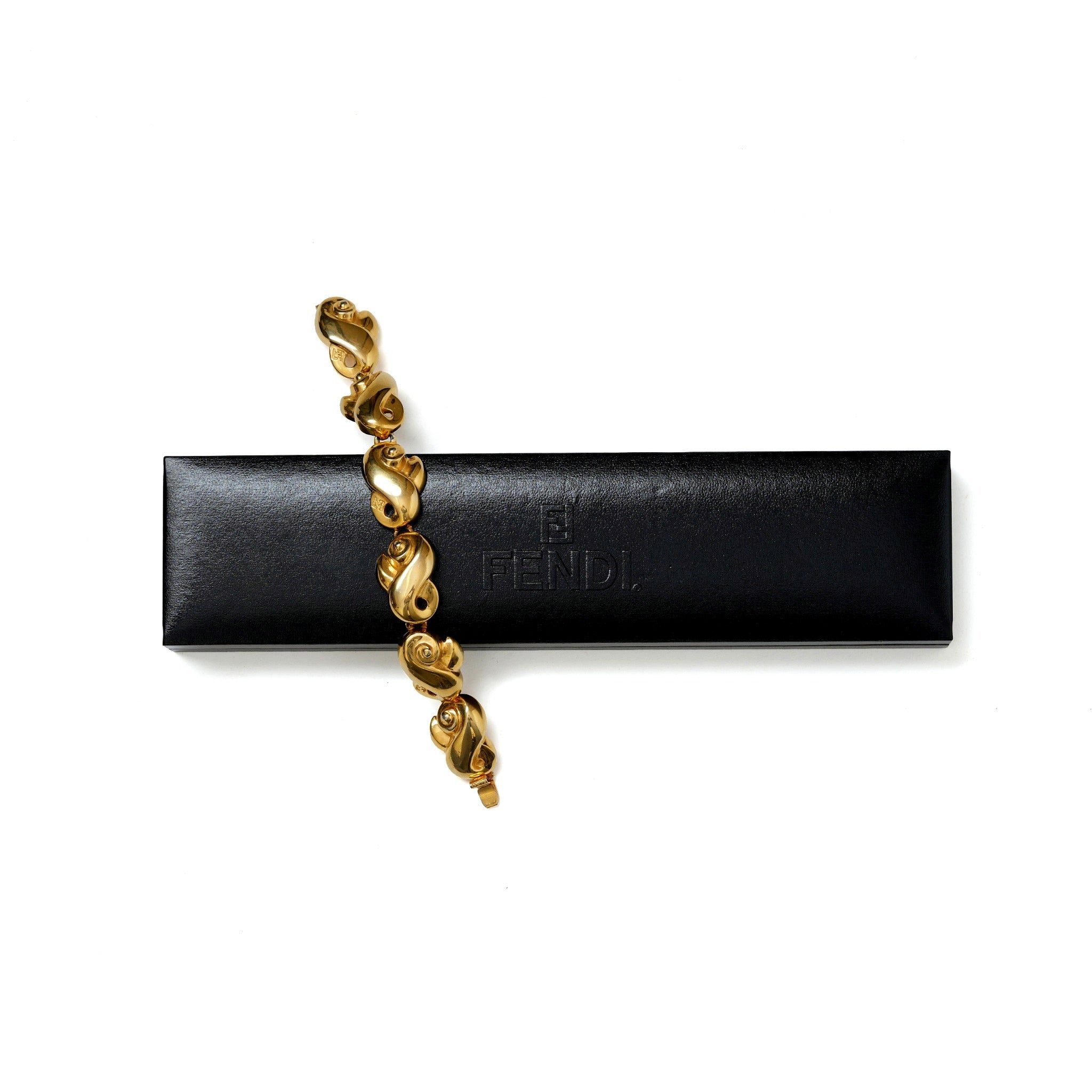 Vintage Fendi Swirl link Bracelet - beg borrow steal studio