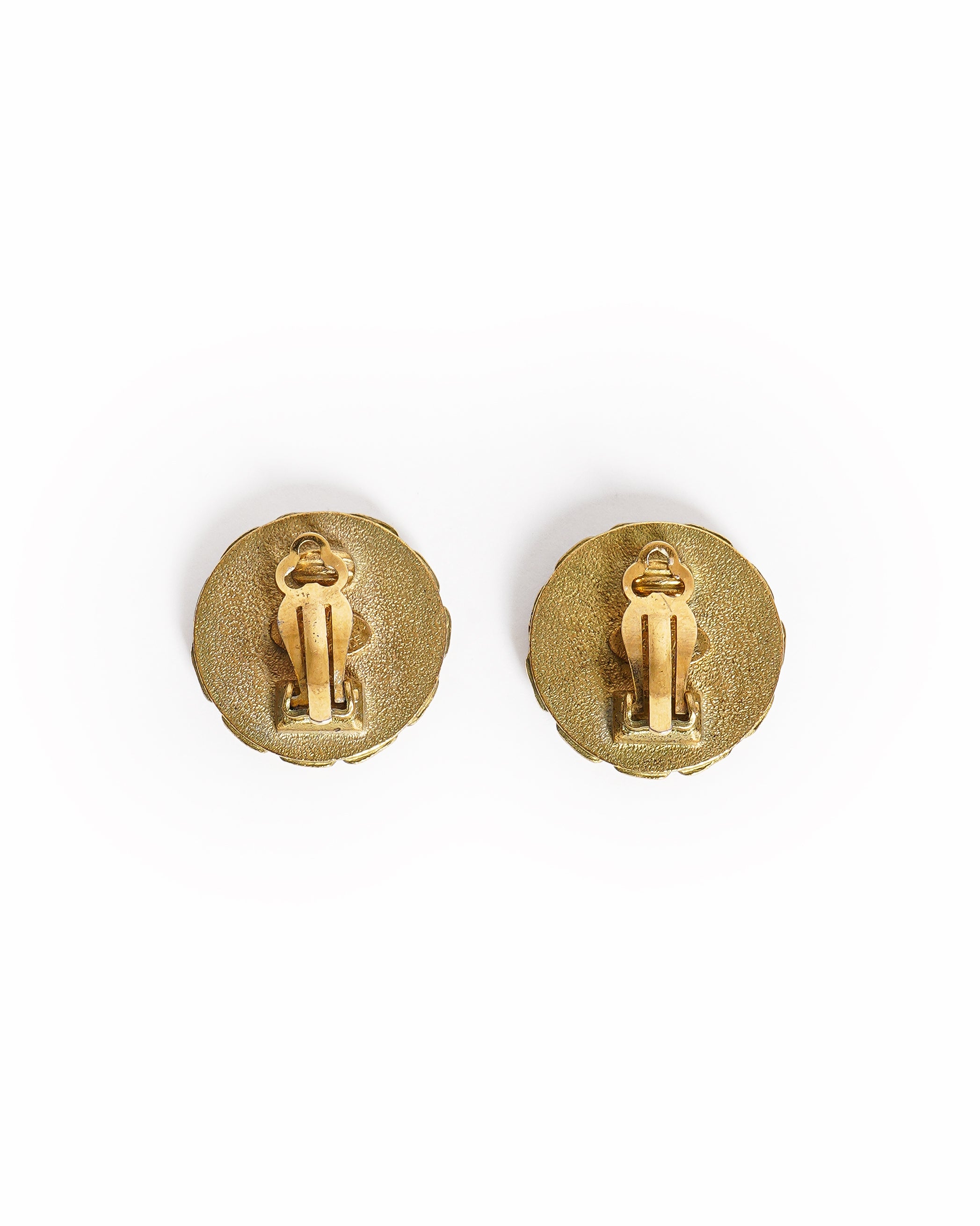 Vintage Chanel With Black CC logo Earring - beg borrow steal studio