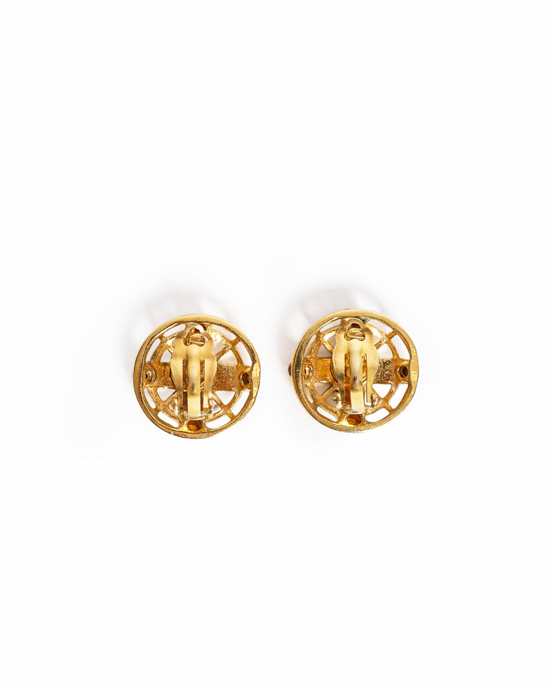 Vintage Chanel Cross Cage Earrings. - beg borrow steal studio