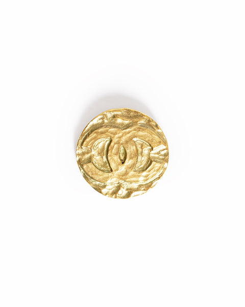 Vintage Chanel CC Medallion Brooch