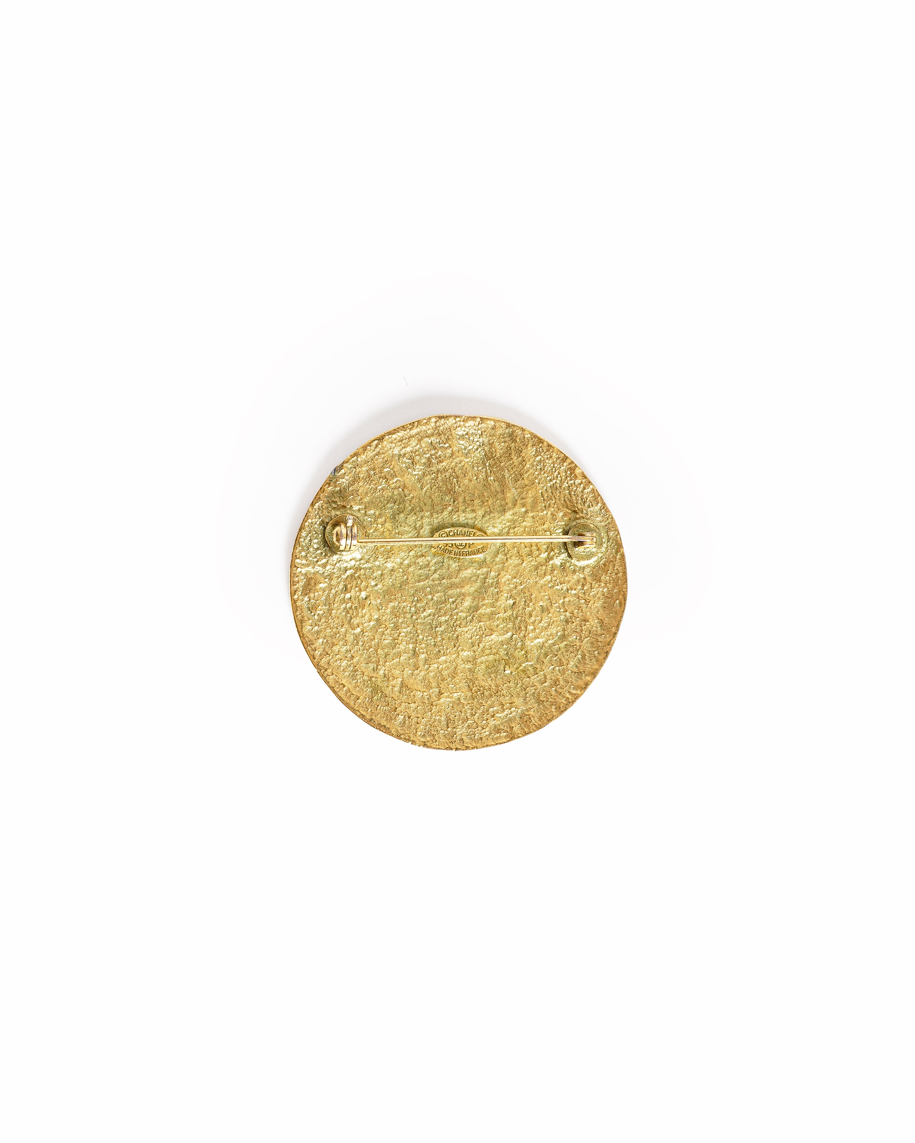 Vintage Chanel CC Medallion Brooch