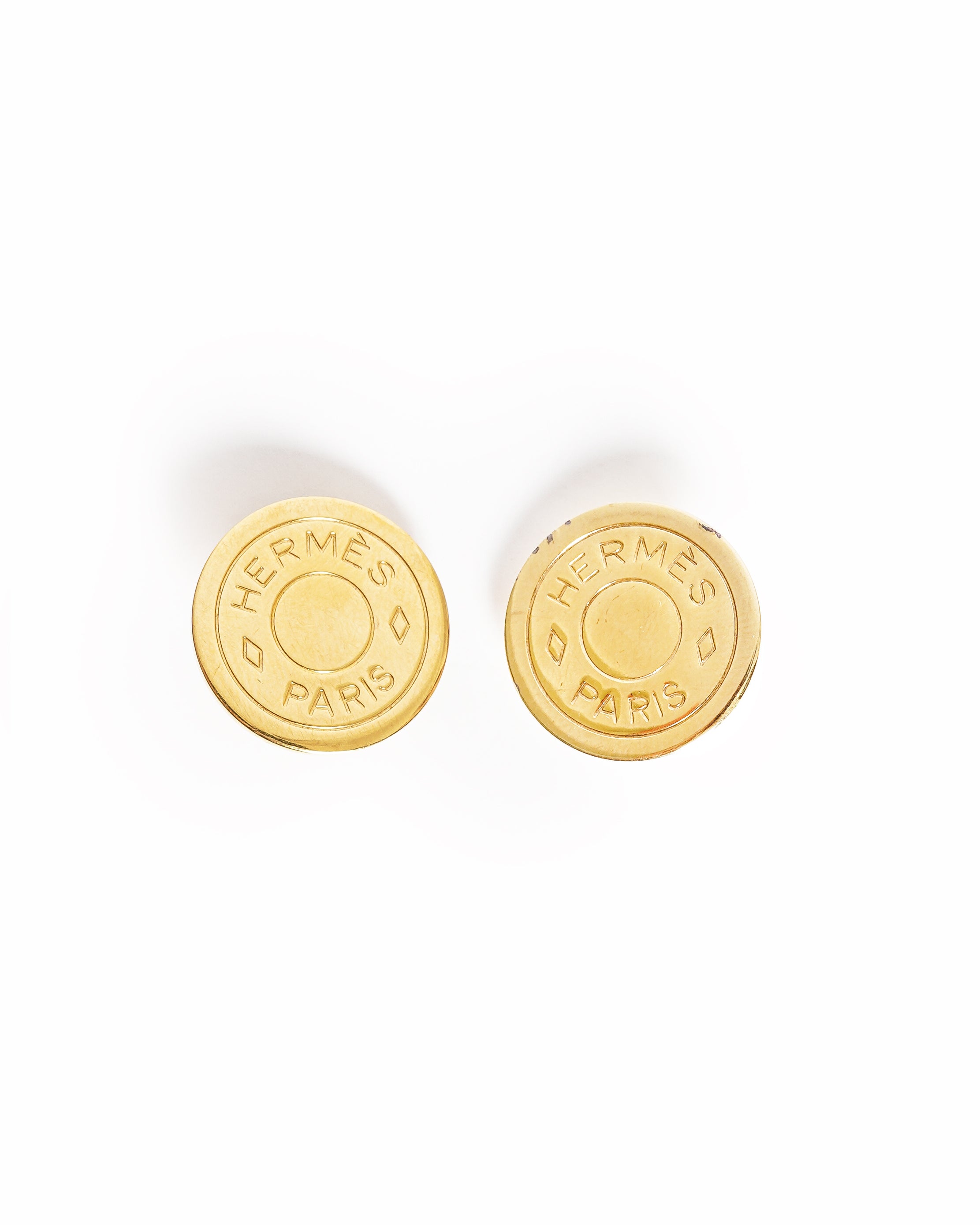 Vintage Hermes Mini Stud Earrings
