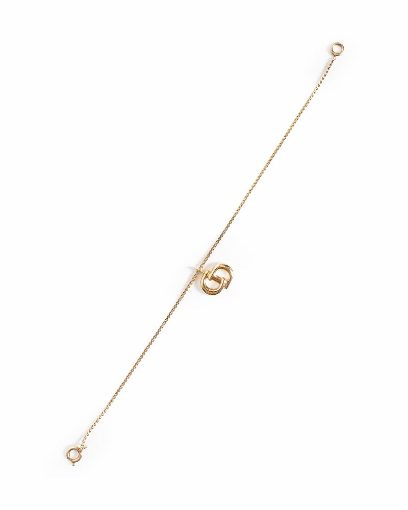 Vintage Christian Dior CD Logo Charm Bracelet