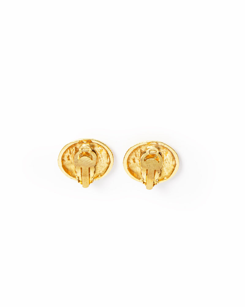 Vintage Chanel Coco Mark CC Coin earrings - beg borrow steal studio