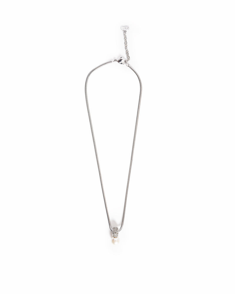 Vintage Christian Dior Pearl & Crystal Pendant