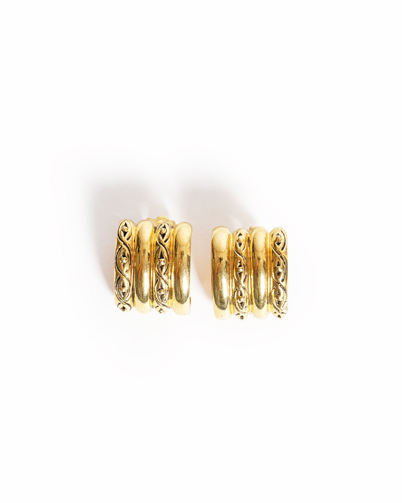Vintage YSL Yves Saint Laurent Clip-on Earrings