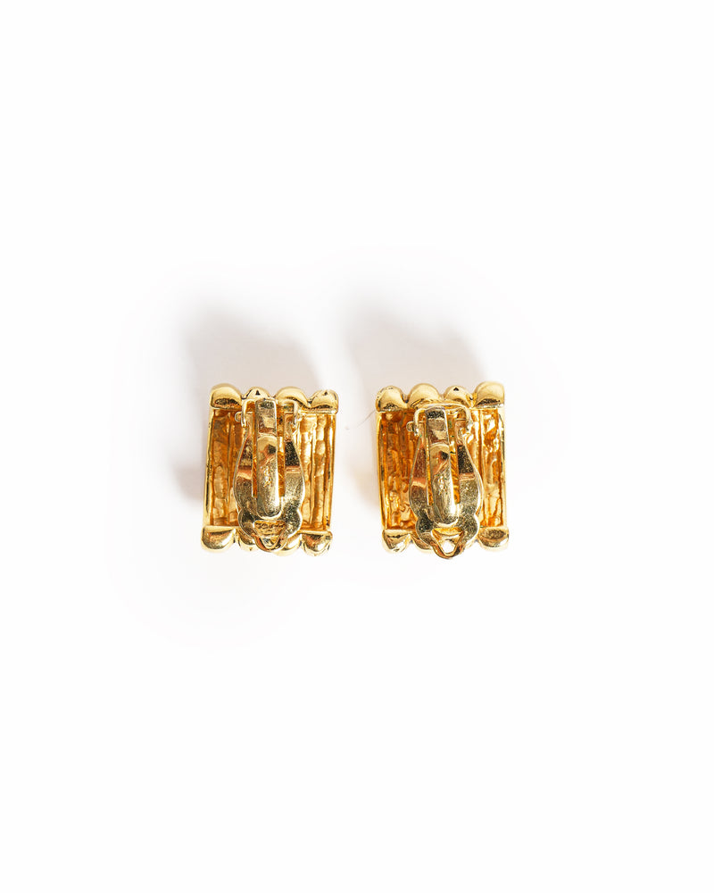 Vintage YSL Yves Saint Laurent Clip-on Earrings