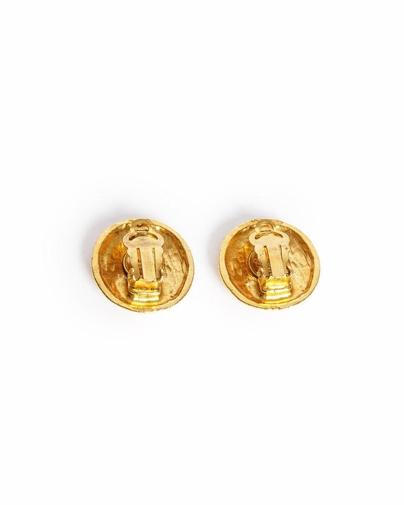 Vintage Chanel CC Coin Earrings - beg borrow steal studio