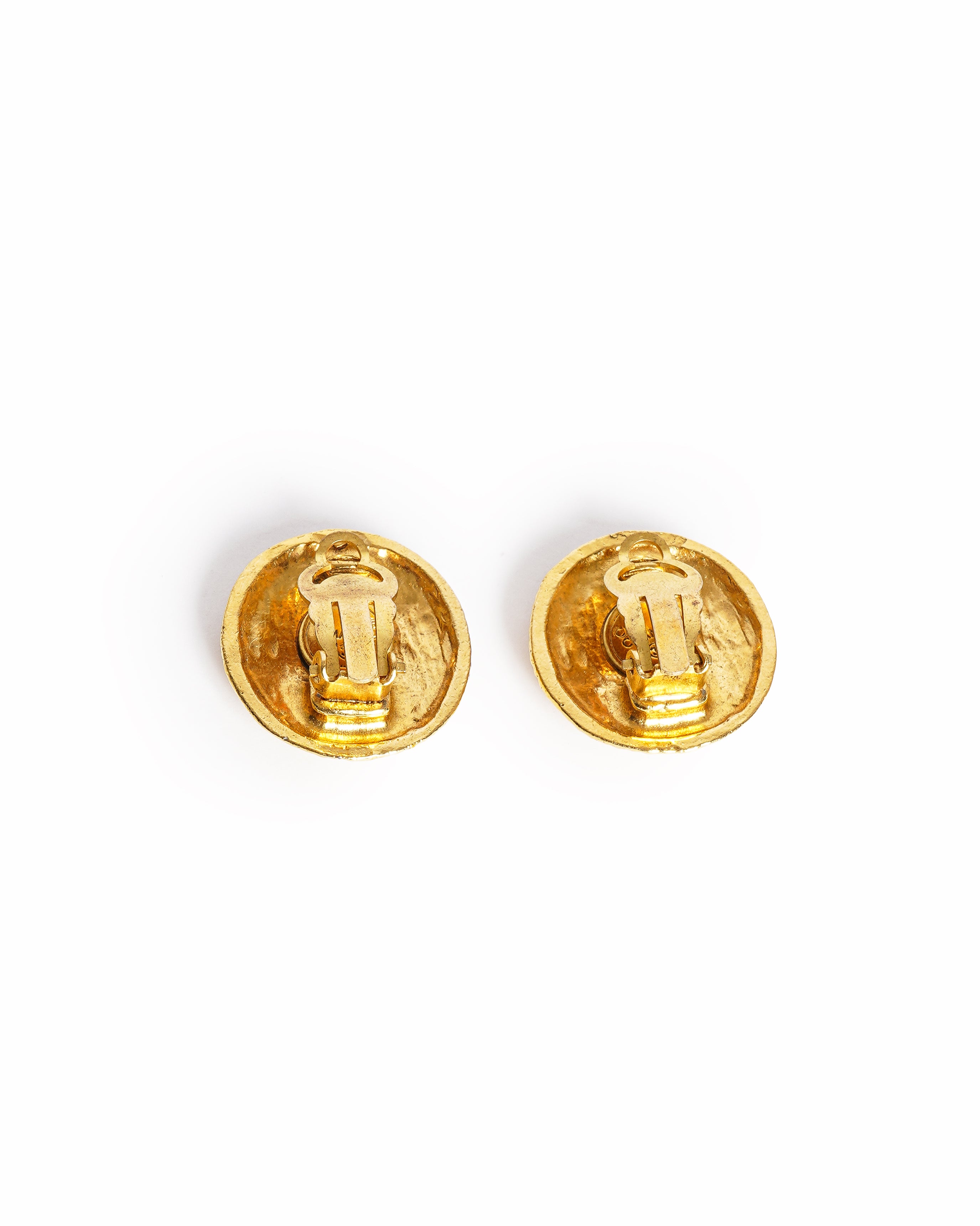 Vintage Chanel CC Coin Earrings - beg borrow steal studio
