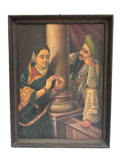 Ravi Varma-Inspired Oil on Canvas Subjects