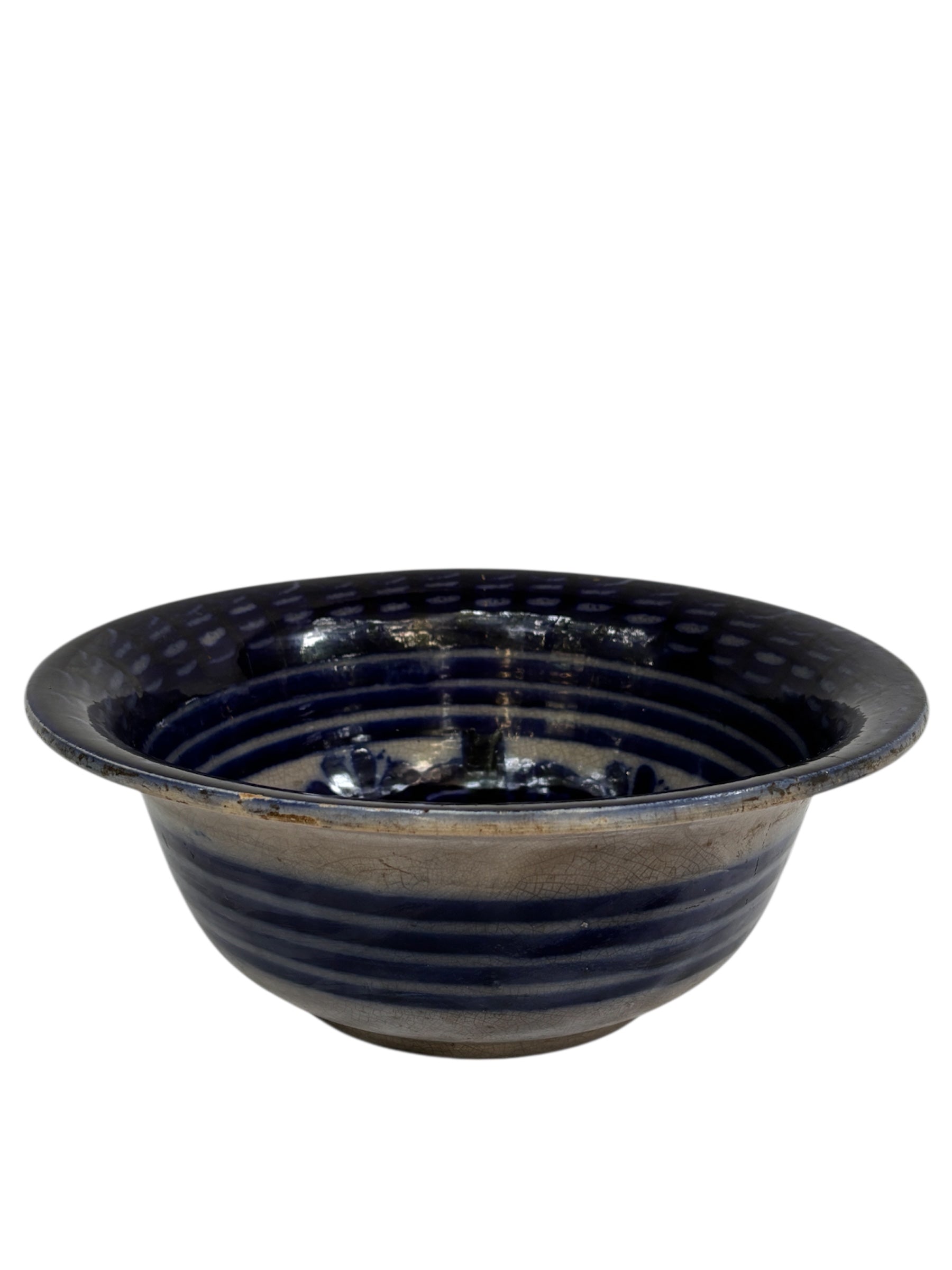 Vintage Thai Blue Pottery