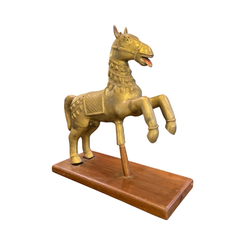 Brass Horse Mounted