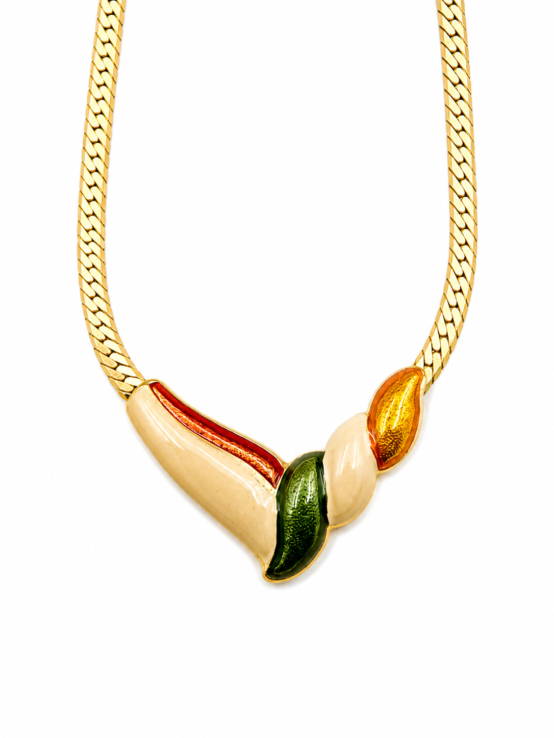 Vintage Enamel Necklace