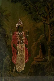Vintage Raja Ravi Varma Dhruva Narayana Oleograph (No. 225)