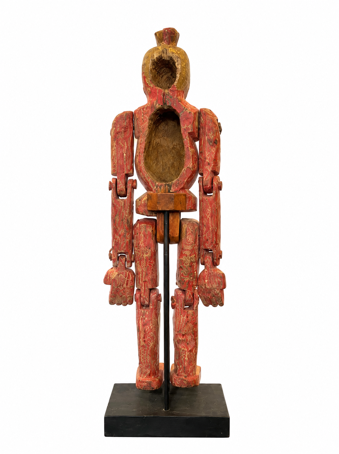 Antique Wooden Polychrome Puppet