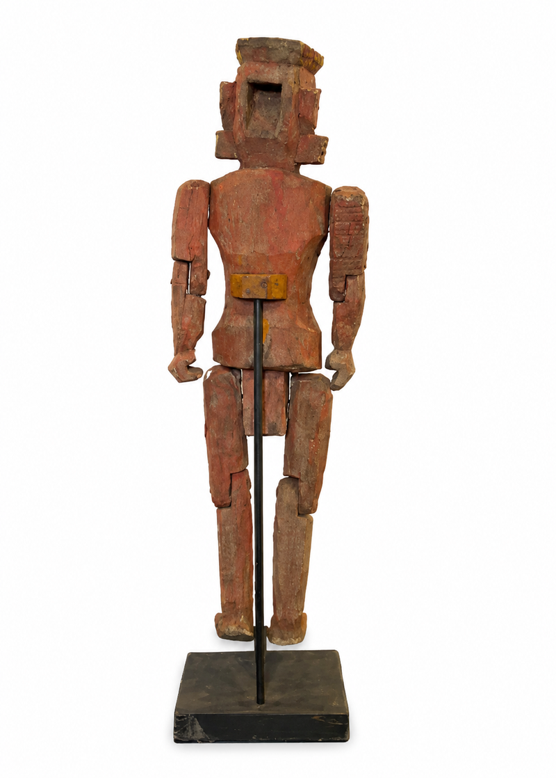 Antique Wooden Polychrome Puppet