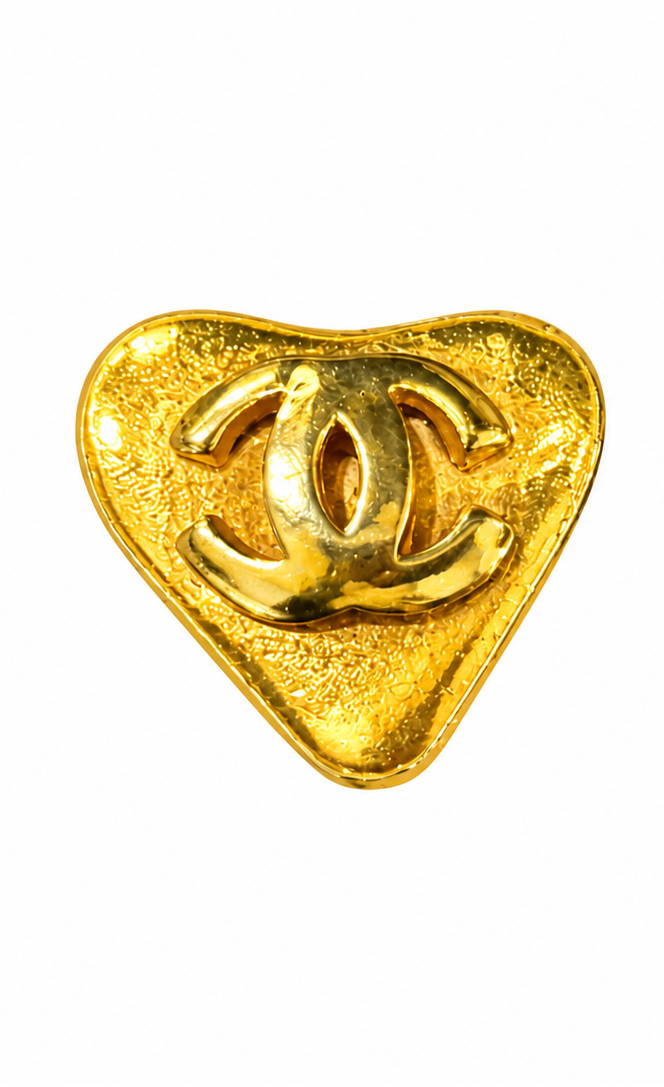 Vintage Chanel Logo  Earrings