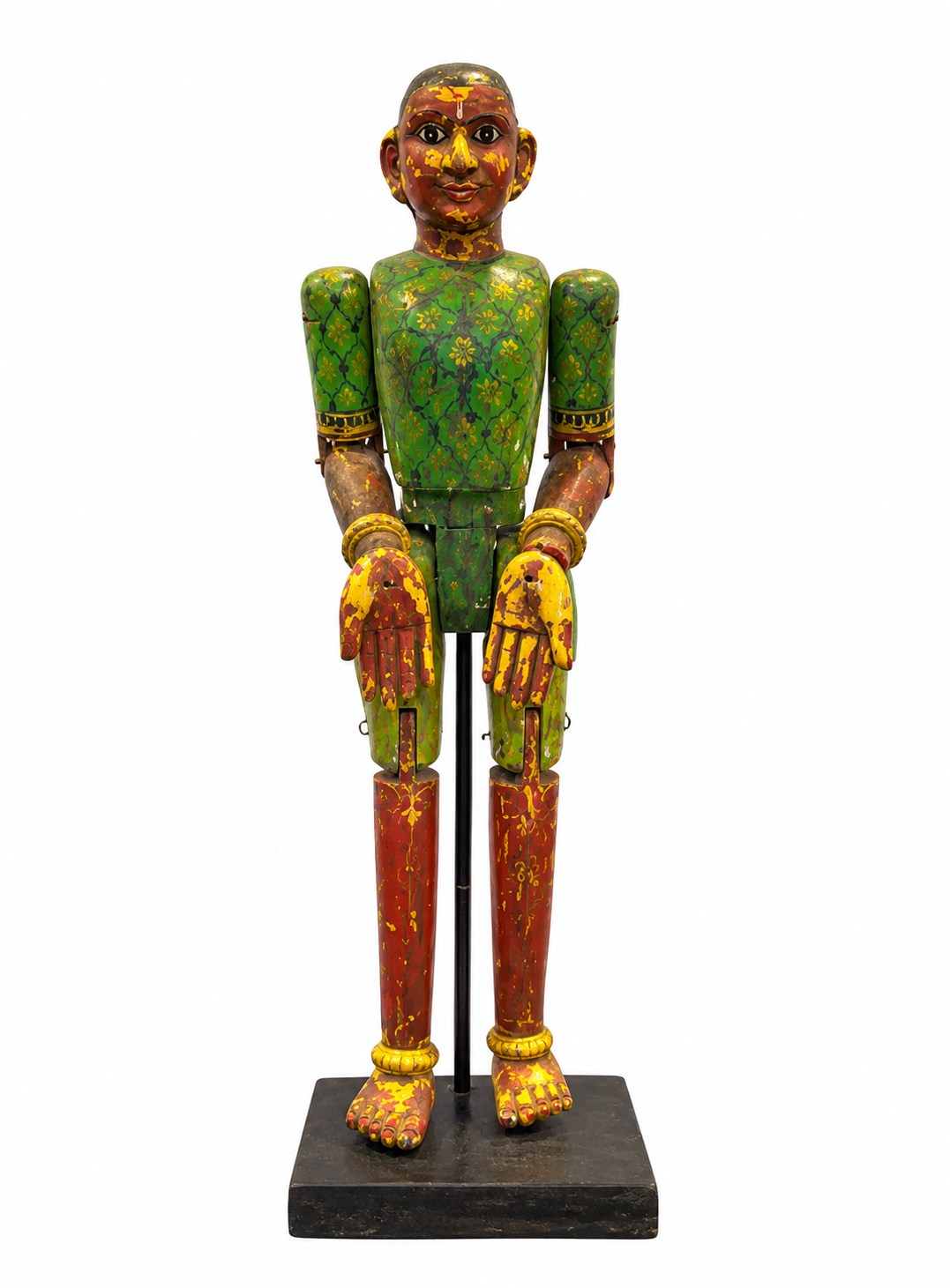 Antique Wooden Polychrome Puppet