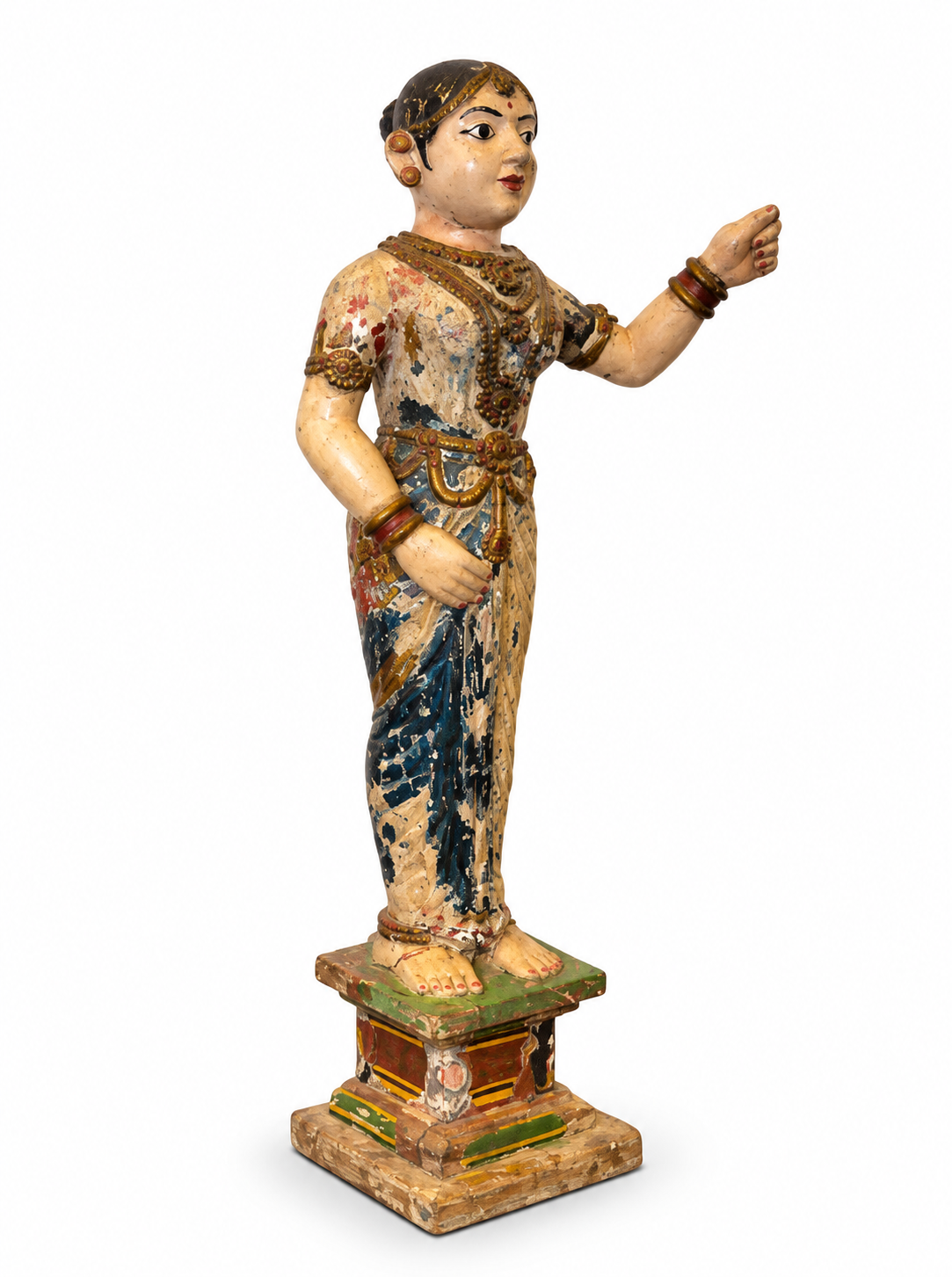 Polychrome Wooden Statue