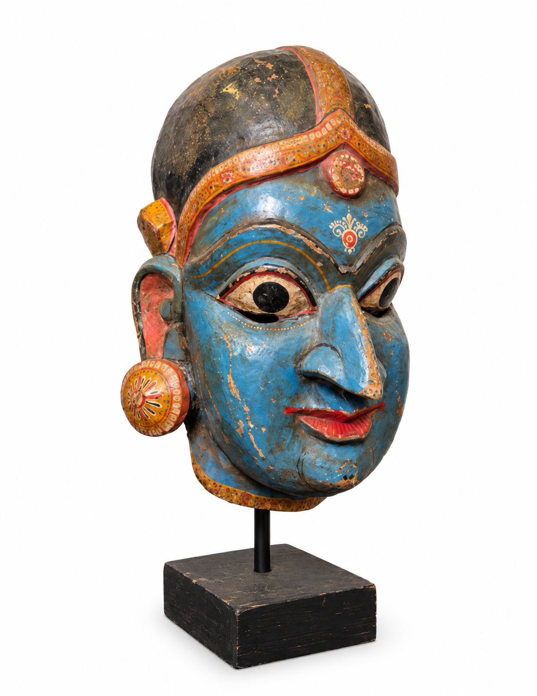 Polychrome Wooden Mask