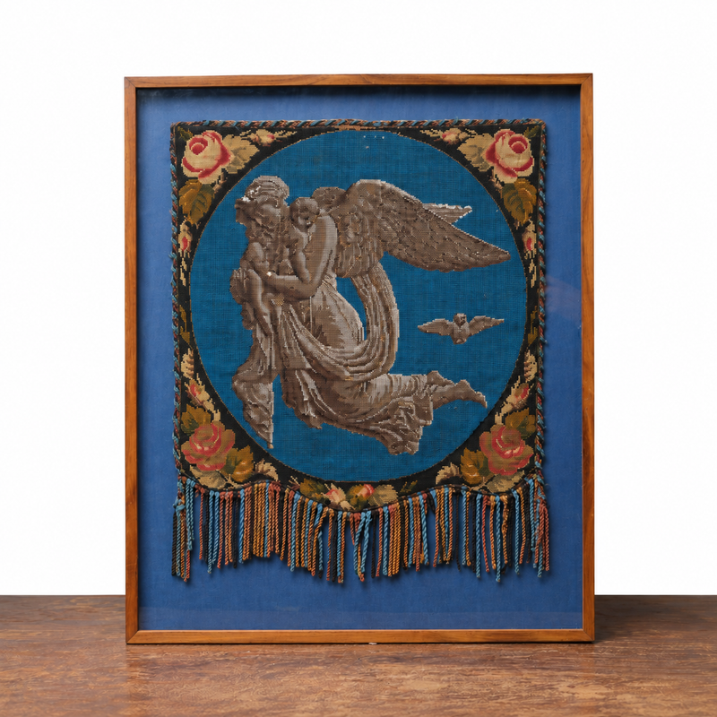 Vintage Beaded Petipoint Screen