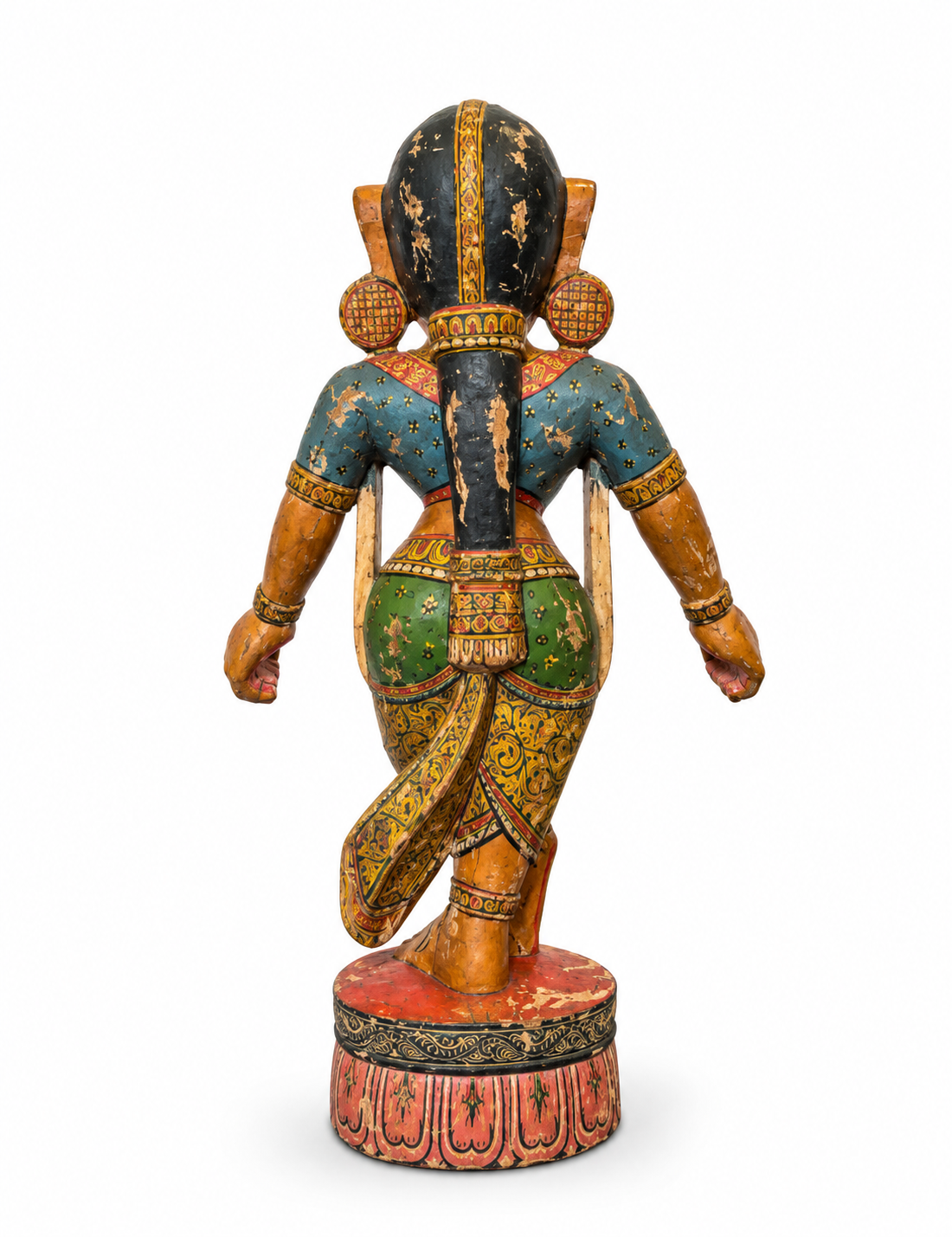 Wooden Dancing Lady Figurine
