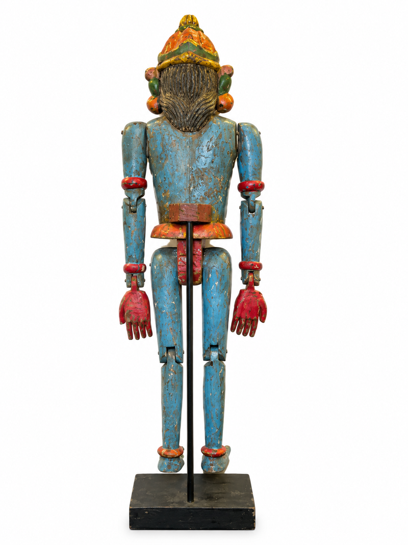 Antique Wooden Polychrome Puppet
