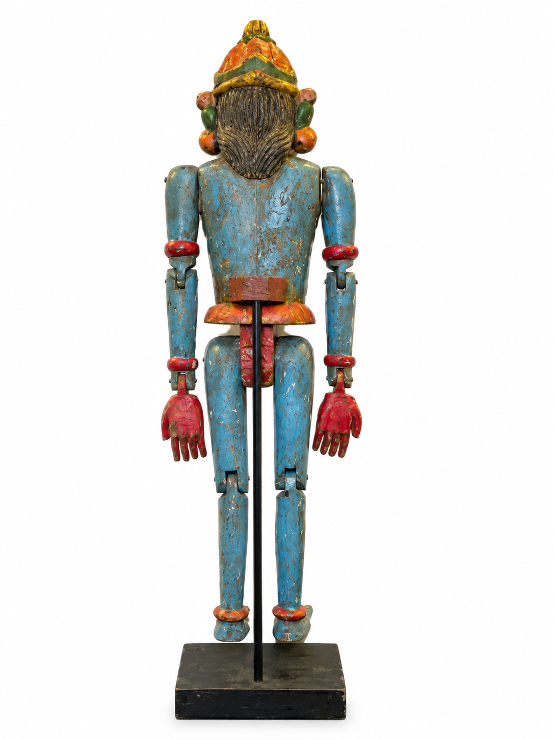 Antique Wooden Polychrome Puppet