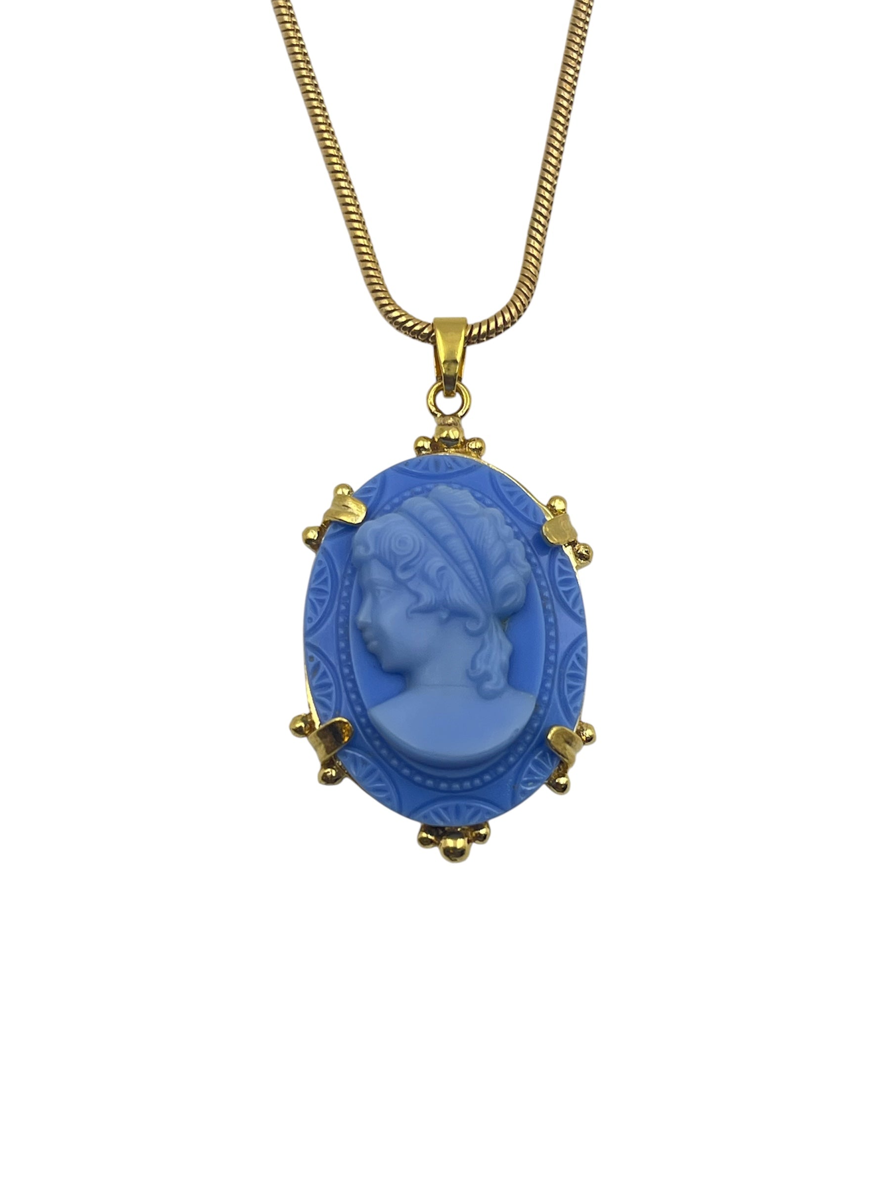 Vintage Cameo Necklace - Main View (BBS_MWCN072)