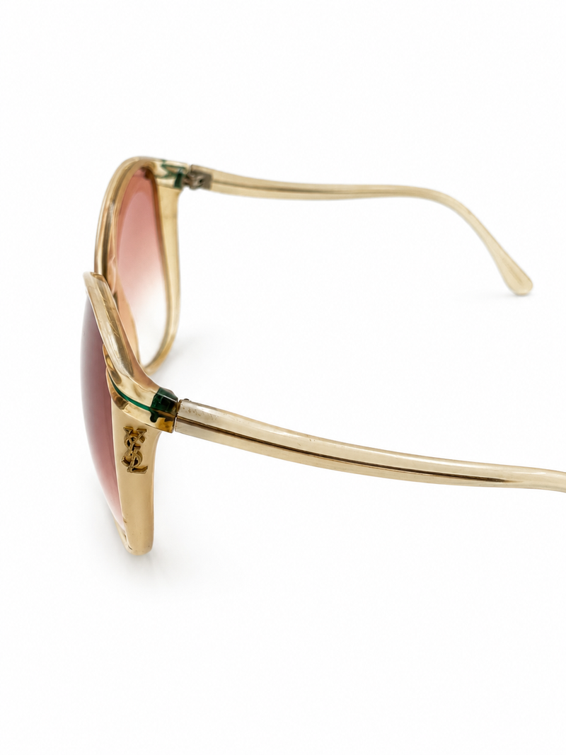 Vintage Yves Saint Laurent Sunglasses Feature Oversized Cat Eye Silhouette
