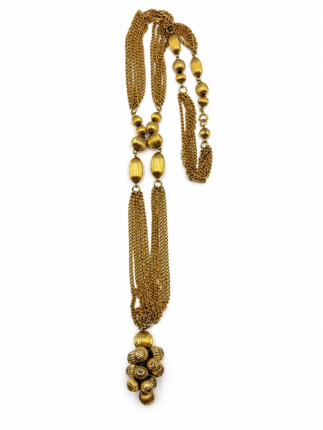 Vintage Grape Beaded Necklace