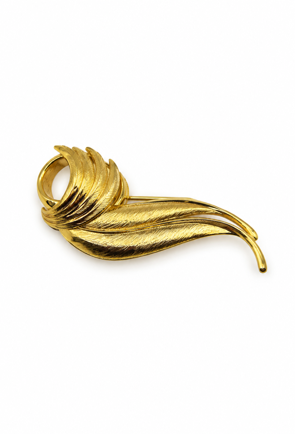 Vintage Abstract Curl Brooch