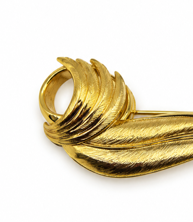 Vintage Abstract Curl Brooch
