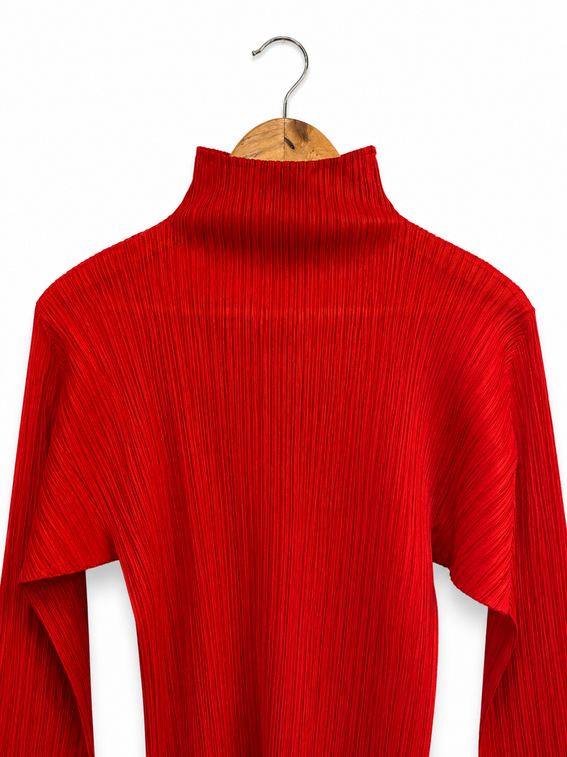 Issey Miyake Pleats Please High Neck Top