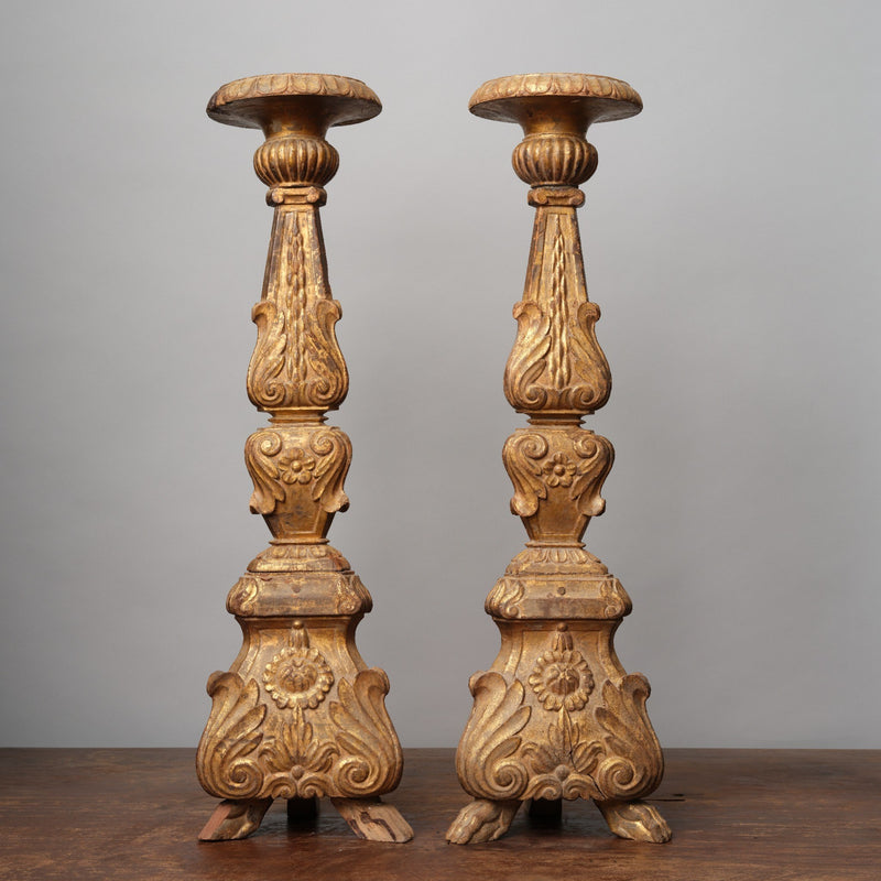 Vintage Gold Gilded Candle Stand