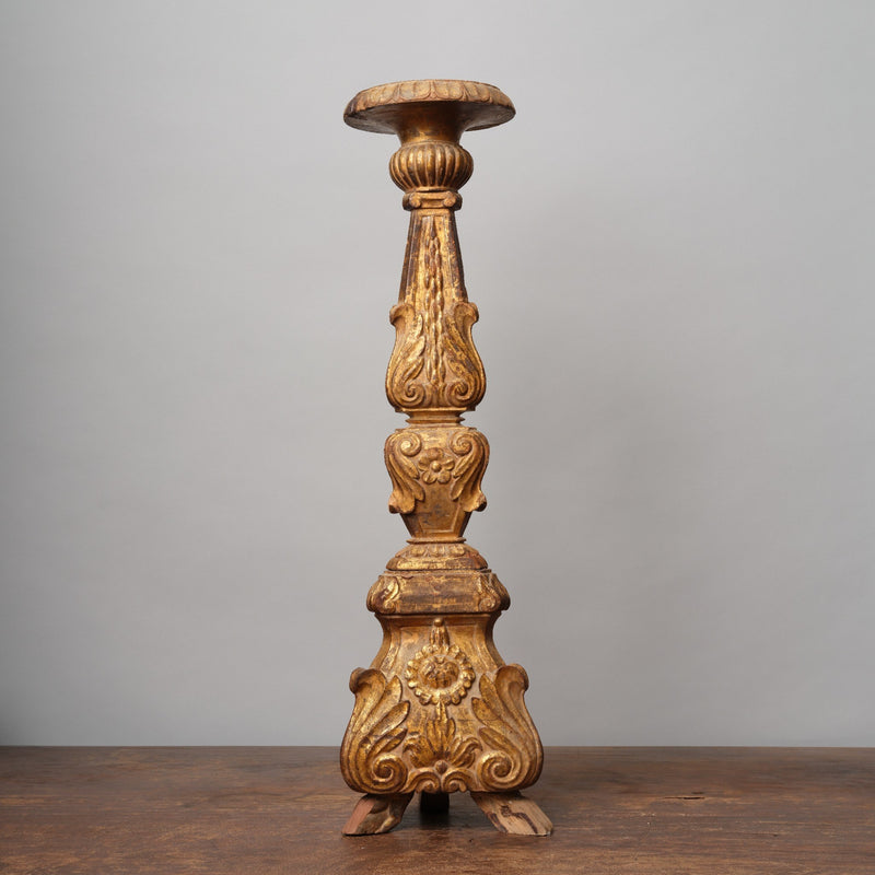 Vintage Gold Gilded Candle Stand