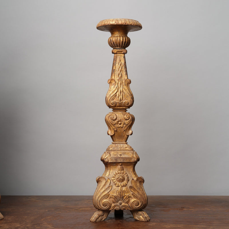 Vintage Gold Gilded Candle Stand