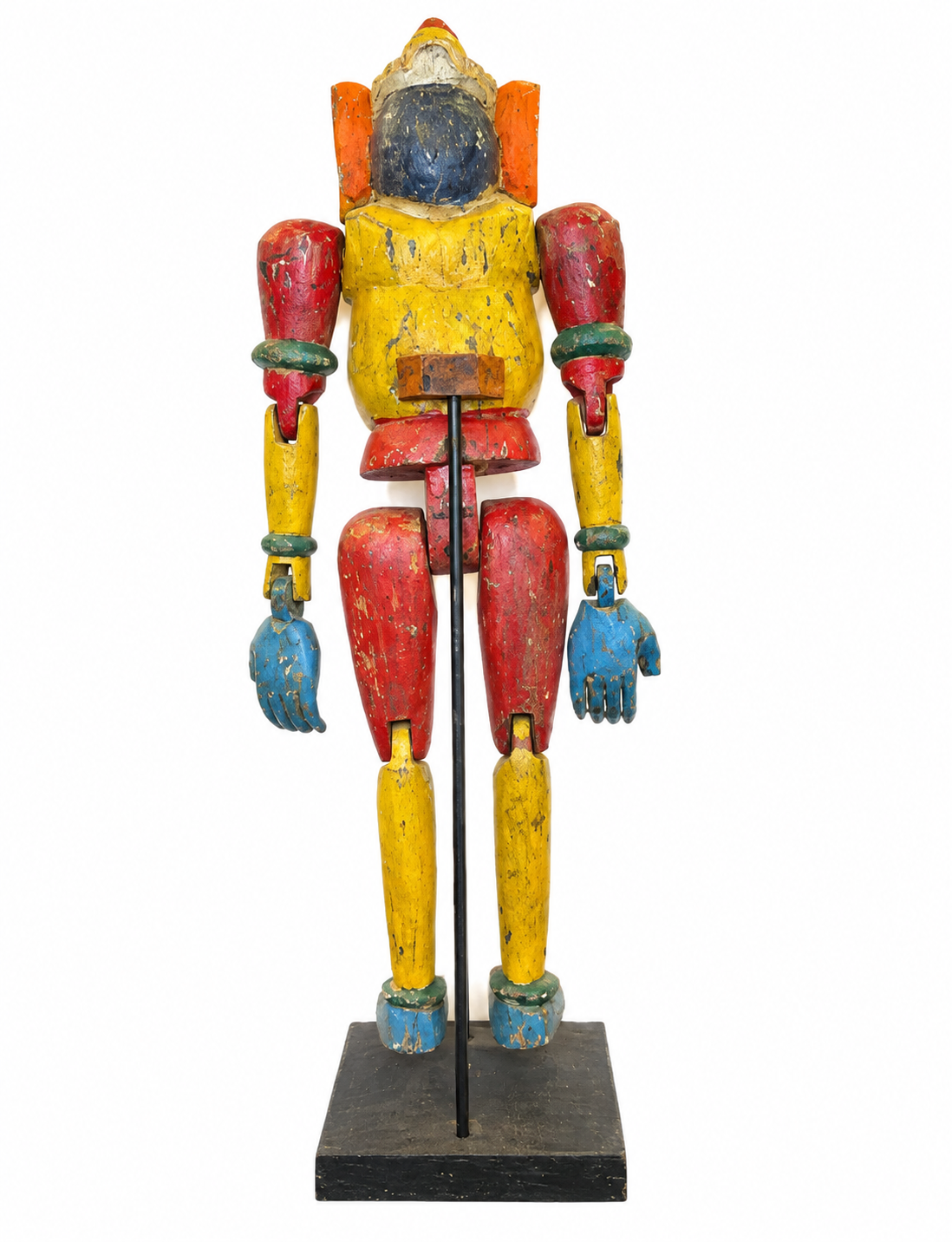 Antique Wooden Polychrome Puppet