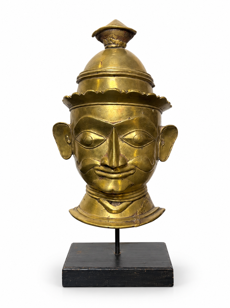Brass Khandoba Mask