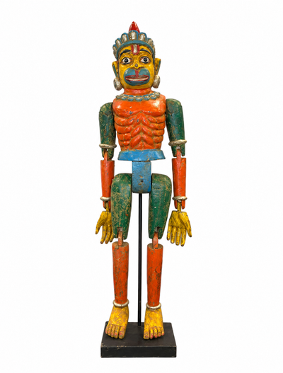 Antique Wooden Polychrome Puppet