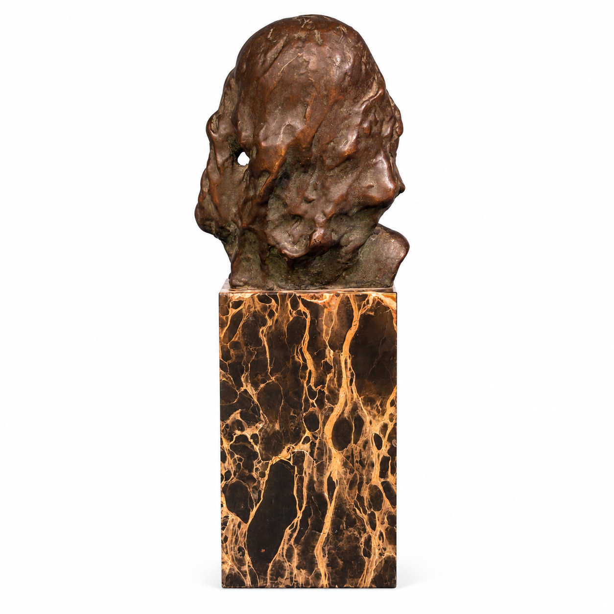 Bronze Lady Mounted on a Marble Block (Signed from France)